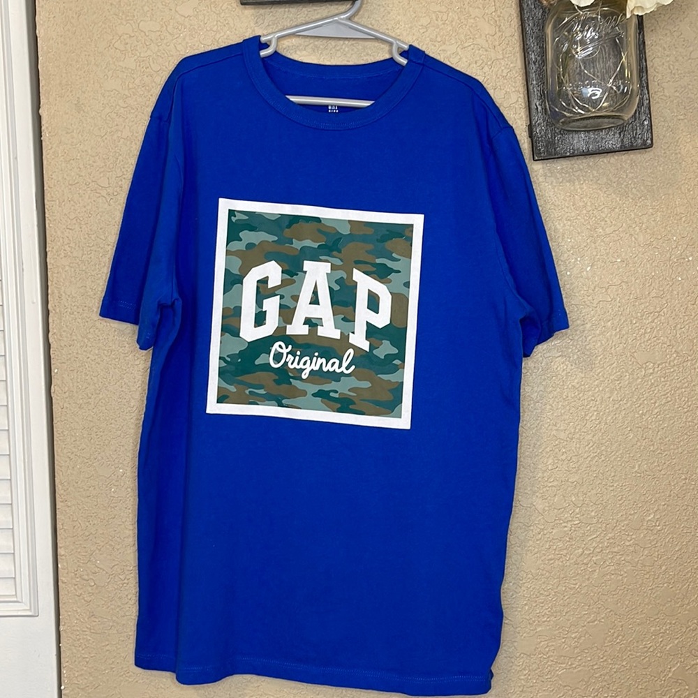 Gap Boys Camouflage Inspired Logo Tee Size XL